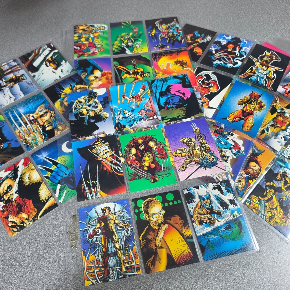 SkyBox Marvel Wolverine From Then Til Now Trading Cards 50pc Lot Multi Excellent